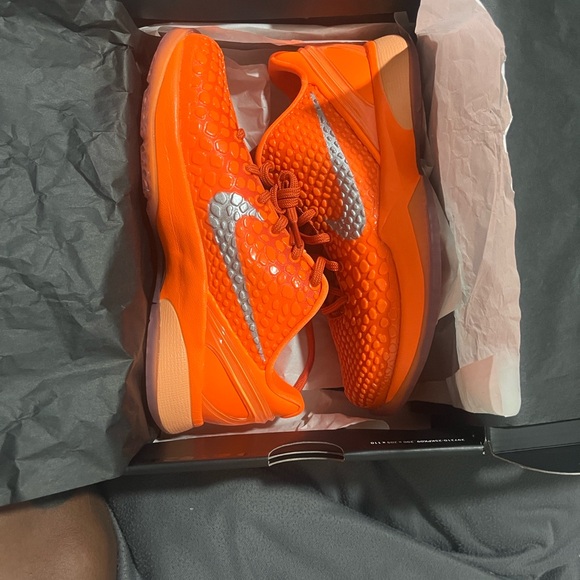 Nike Other - Nike Bright Orange and Silver Sneakers